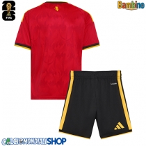 Maglie da calcio Belgio Prima Maglia Bambino Mondiali 2026  Manica Corta (+ Pantaloni corti)